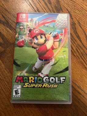 Nintendo Switch Mario Golf Super Rush game with case